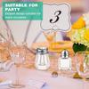 Mini Salt and Pepper Shakers Small Clear Individual Seasonings Shakers Tiny Spice/Seasoning Shakers for Kitchen Wedding Picnic