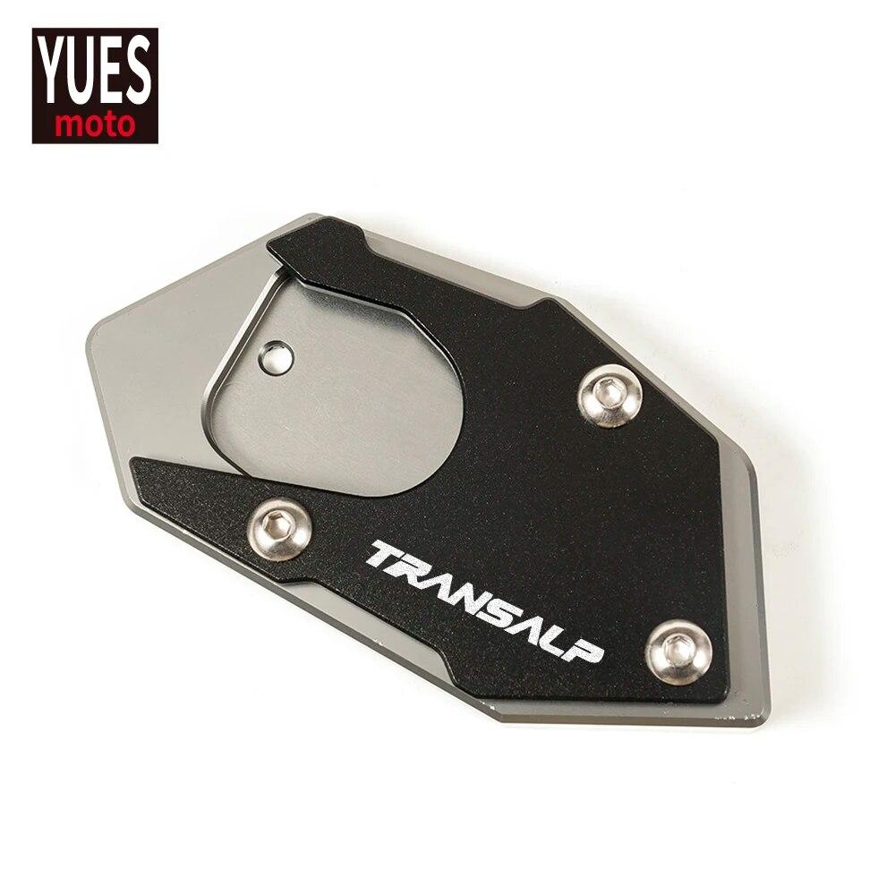 

Аксессуары для мотоциклов для TRANSALP 600 650 700 XLV с ЧПУ, алюминиевая подставка для ног, боковая подставка, удлинитель, опорная пластина серый