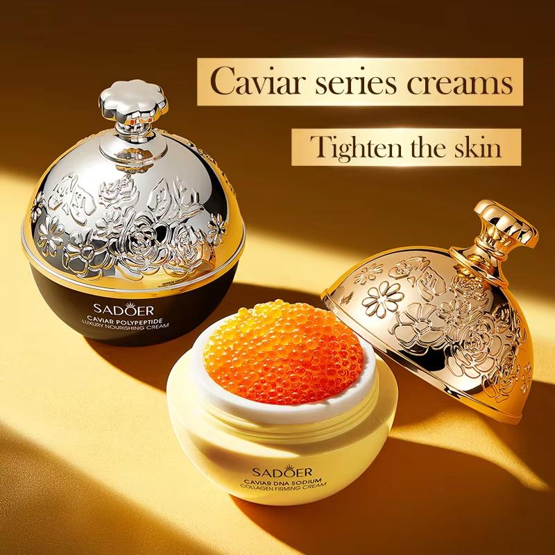 Caviar Anti-Falten-Gesichtscreme, Kollagen, Anti-Aging, straffendes Lifting, verblasst feine Linien, feuchtigkeitsspendend, glatt, aufhellend, Hautpflegeprodukte