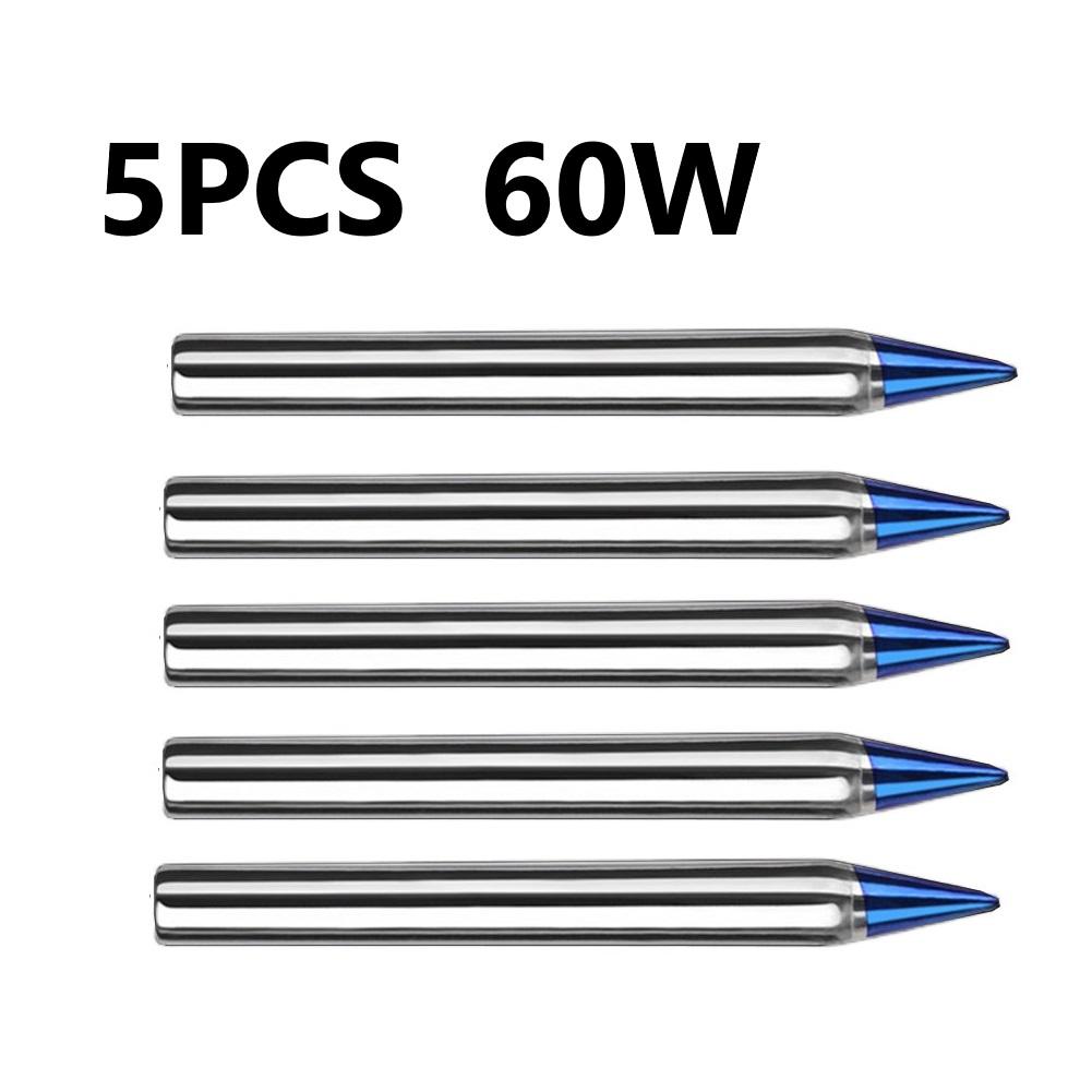 Multi Power Soldering Iron Tips 5PCS 30W To 150W Blue Copper Welding Accessories for External Heat Applications