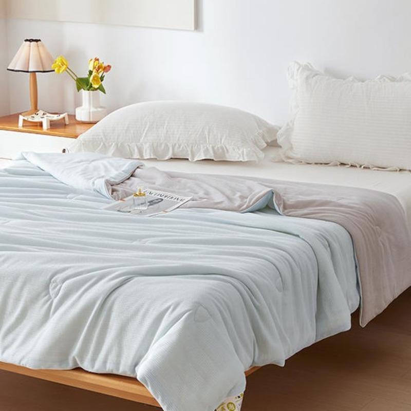 Waffle Foam Soybean Summer Thin Quilt Student Dormitory Summer Cool Quilt Machine Washable Air Conditioner Quilt