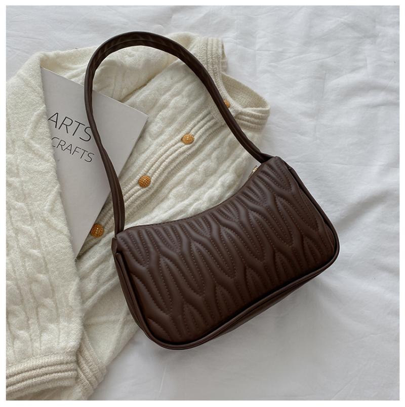 Pu Leather Fashion Ladies Shoulder Bag New Underarm Bag Solid Color Shoulder Small Square Bag Handbag Bolsos Para Mujer