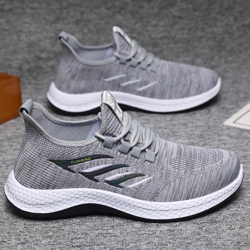 Summer New Men's Shoes Sports Shoes Breathable Casual Shoes Men's Soft-soled Walking Shoes Versatile One-pedal Lazy Shoes