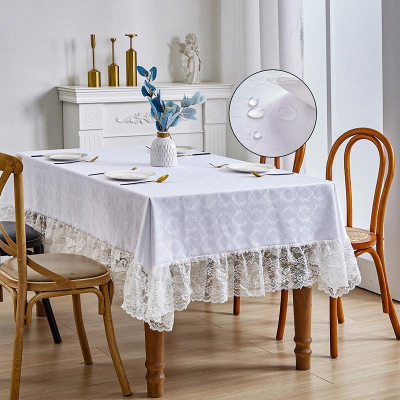 Ins Wind Cotton And Linen Tablecloth Amazon Ethnic Style Lace Lace Table Cloth Internet Celebrity Background Decorative Tablecloth