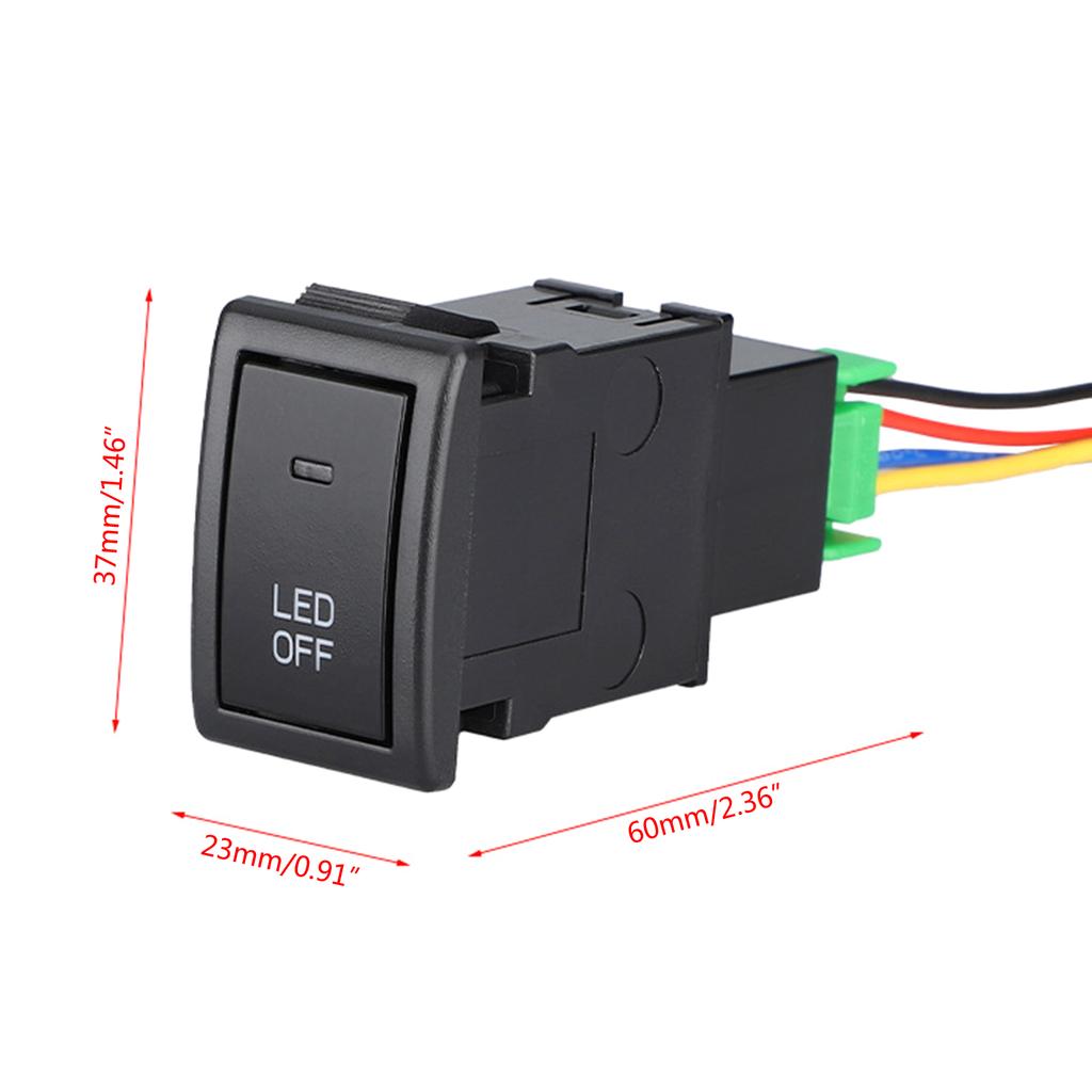 12V Fog Light Switch Replacement Fog Lamp Power ON/OFF Button with Harness for Jimny 2007-2015 Automotive Accessories
