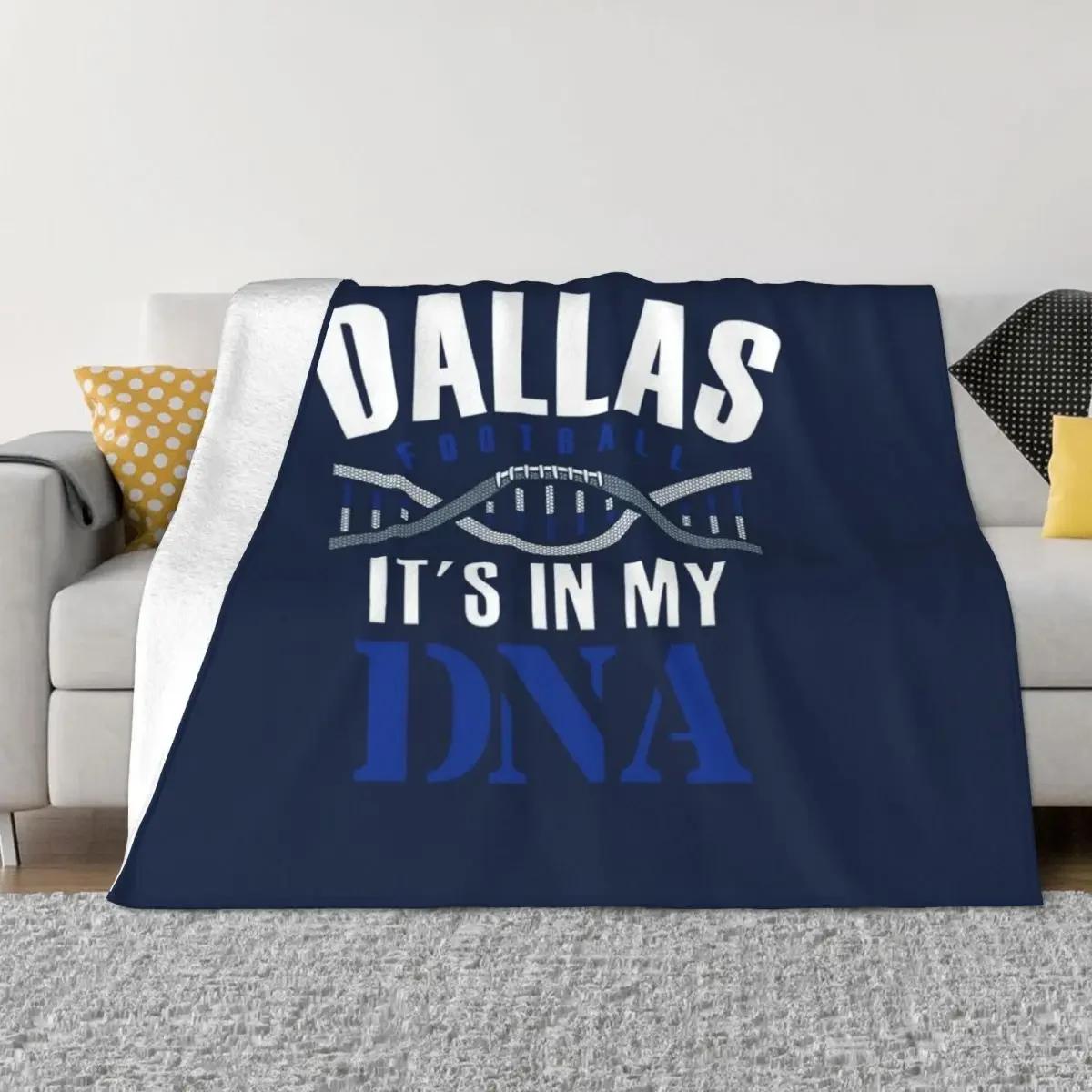 

Dallas Football Fan - It s In My DNA Throw Blanket Furrys Comforter Sleeping Bag Camping Blankets# 75X95CM сірий колір