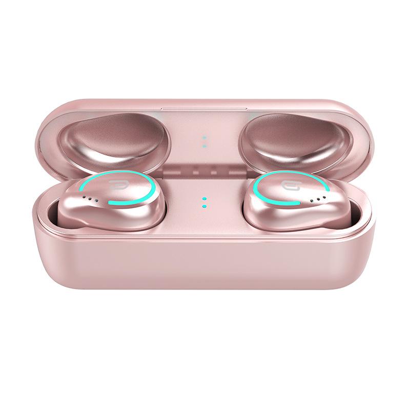Wireless Bluetooth 5.0 Stereo Earbuds: Dual Ear, Heavy Bass, In-Ear Sports Headphones