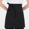 Waterproof Black Waiter Apron - Stain-Resistant, Ideal for Restaurant, Hotel, or Kitchen Work.