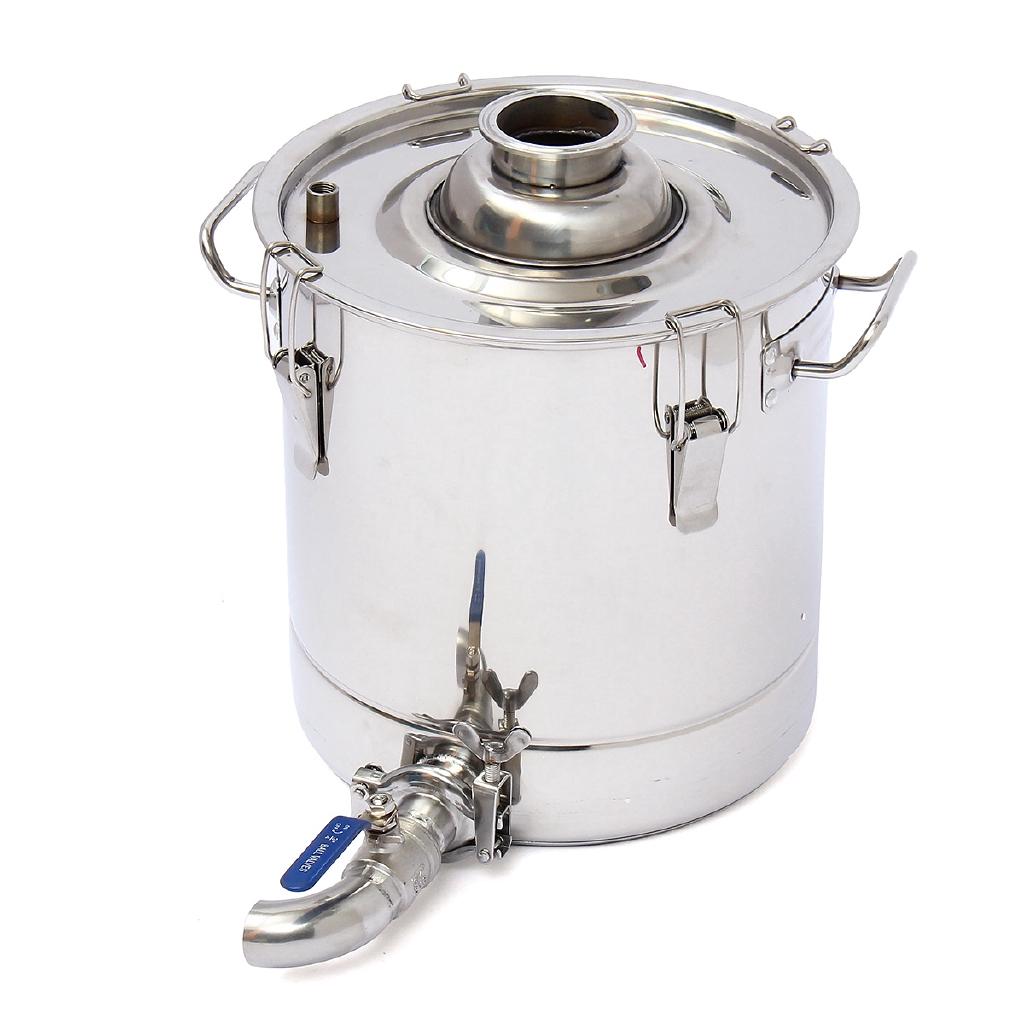 20L Alcohol Distiller Wine Maker Brew Hit Home 304 Stainless Moonshine Boiler