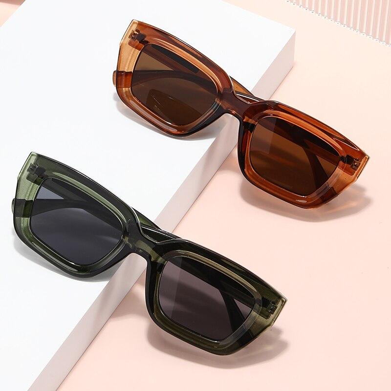 Retro Square Sunglasses, Unisex Fashionable And Versatile Square Sunglasses