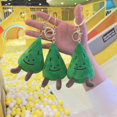 Cartoon Mini Weihnachtsbaum Schlüsselanhänger Anhänger Design Plüschanhänger Kinder Mädchen Plüschtiere Weihnachtsgeschenk