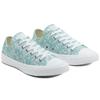 Converse Chuck Taylor All Star Floral Fabric Vintage Non-Slip Abrasion Resistant Low-Top Canvas Shoes Women's Pale Blue
