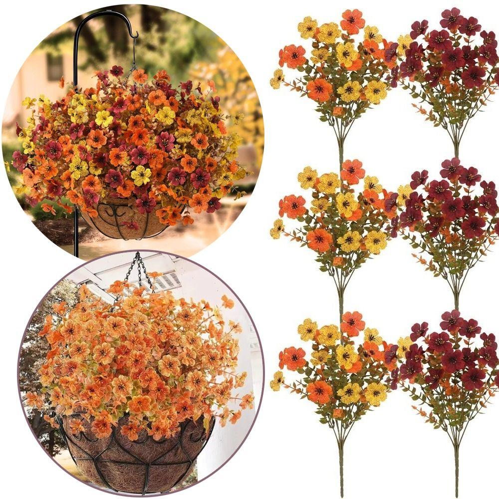 Fall Decor Eucalyptus Flower Bouquet DIY Floral Simulated Violet Bouquet  Valentine's Day Gift