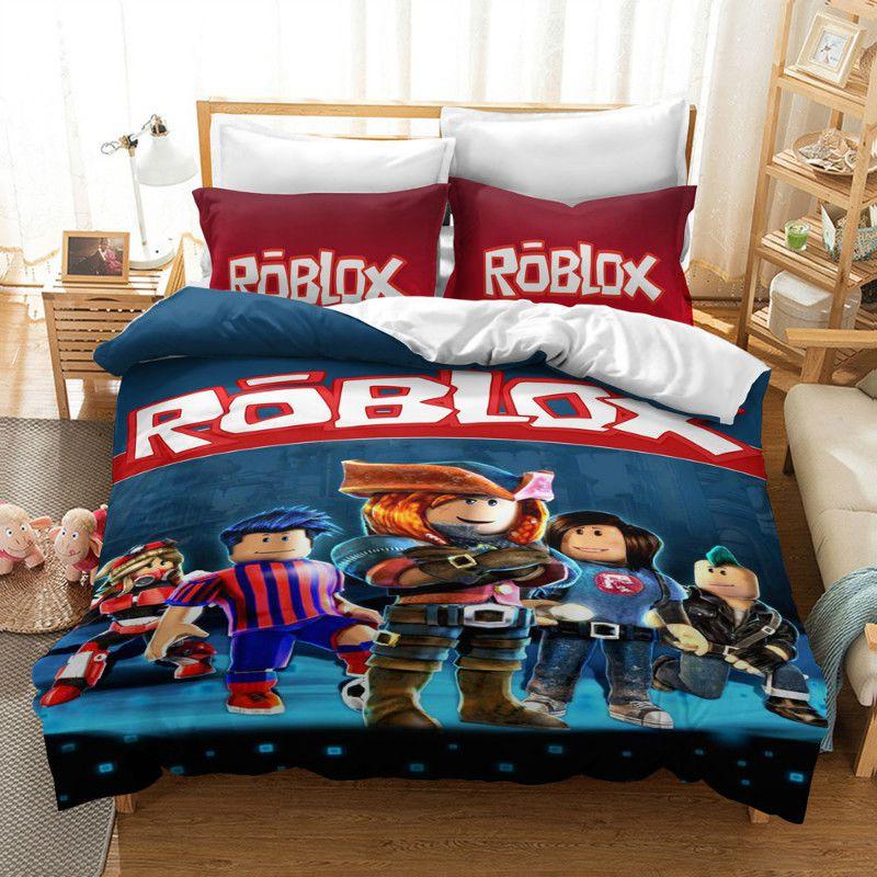 3d Printed Game Roblox Bedding Set Quilt Cover Pillow Shame Us Uk King Queen