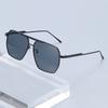 New Fashion Metal Sunglasses New Double-Bridge Retro Eyewear Minimalist Oversized Frames Unisex Classic Driving Shades