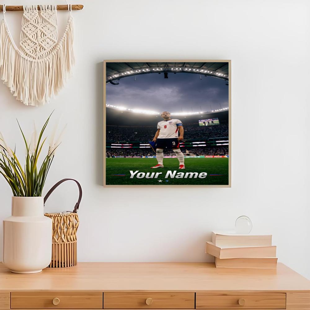 Harry Kane Personalized Text Diamond Painting Round Diamond Mosaic Rhinestones Diamond Embroidery Craft Kit Wall Decor Without Frame