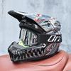 ORZ-903-Unisex All Weather Motocross Helmet with Goggles, Reinforced ABS DOT Standard Ventilated Off Road Safety Helmet