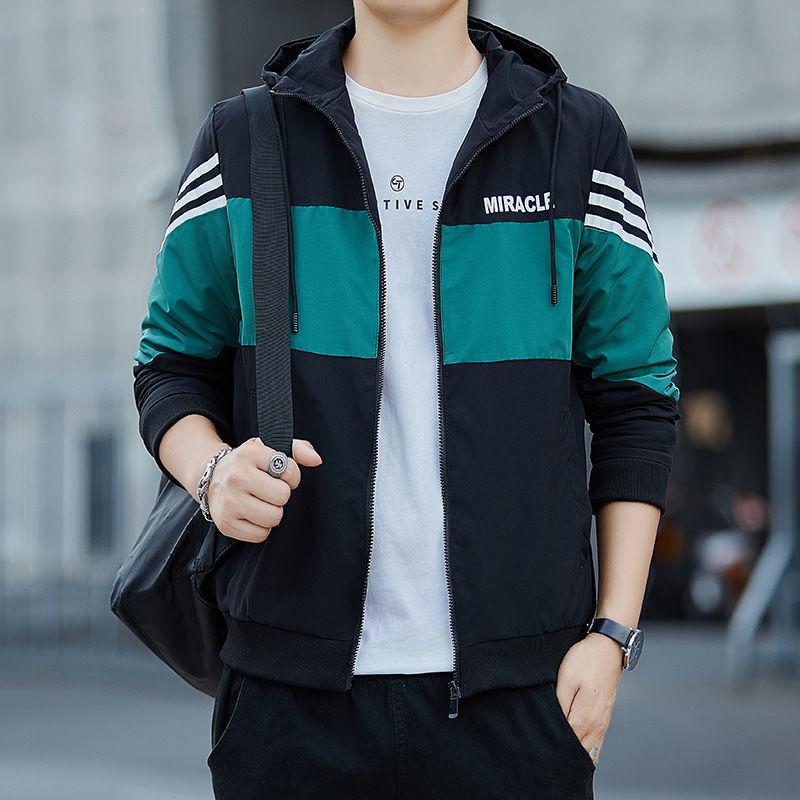 Jacket Men's Spring and Autumn Hooded Camouflage Men's Korean Style Autumn Trend Jacket Work Wear Functional Casual Autumn Top