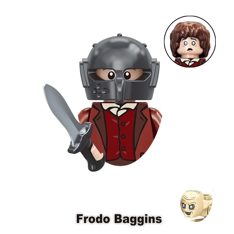 Kids Toys Medieval Film Figures Series Goblin Orcs Uruk-hai Sauron Assembly Model Small Particles Building Blocks Boys Gifts
