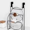 Pot Lid Holder Wall Mount Drainage Design Stylish Sturdy  Multifunctional Pot Lid Rack for Ki