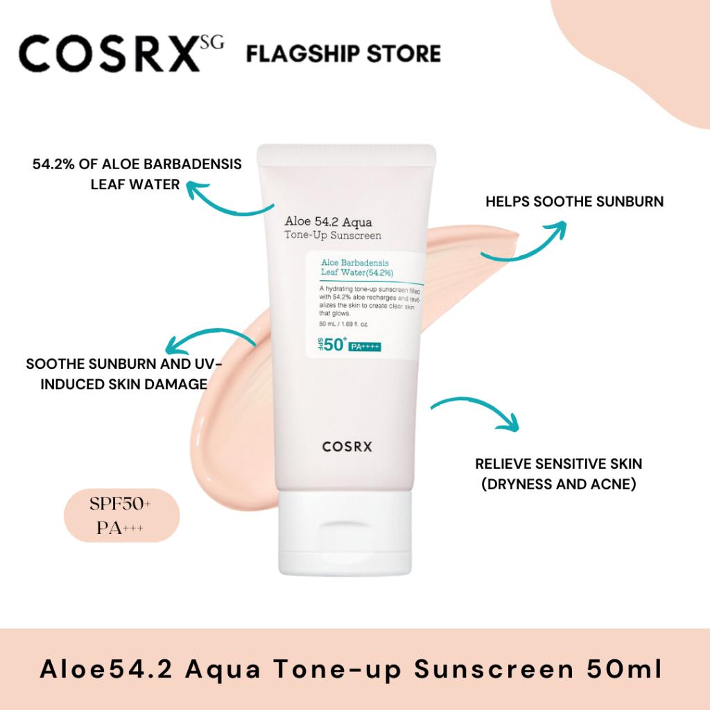 COSRX Aloe 54,2 Aqua Tone-Up Sunscreen SPF50+/PA++++50ml AUTHENTIC STORE