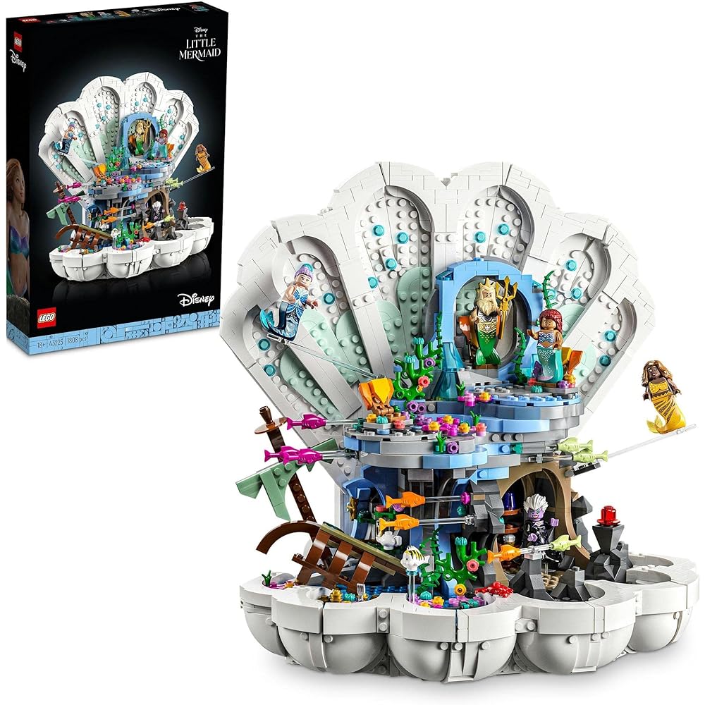 LEGO Disney Princess Little Mermaid Shell Palace 43225 Building Blocks Toy for Girls