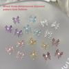 Runde Strass Nagel Schleifen Charms 20 Stück Eis Transparent Kristall Schleife Schmuck Diamant Harz Band Edelsteine Für Nägel Zubehör
