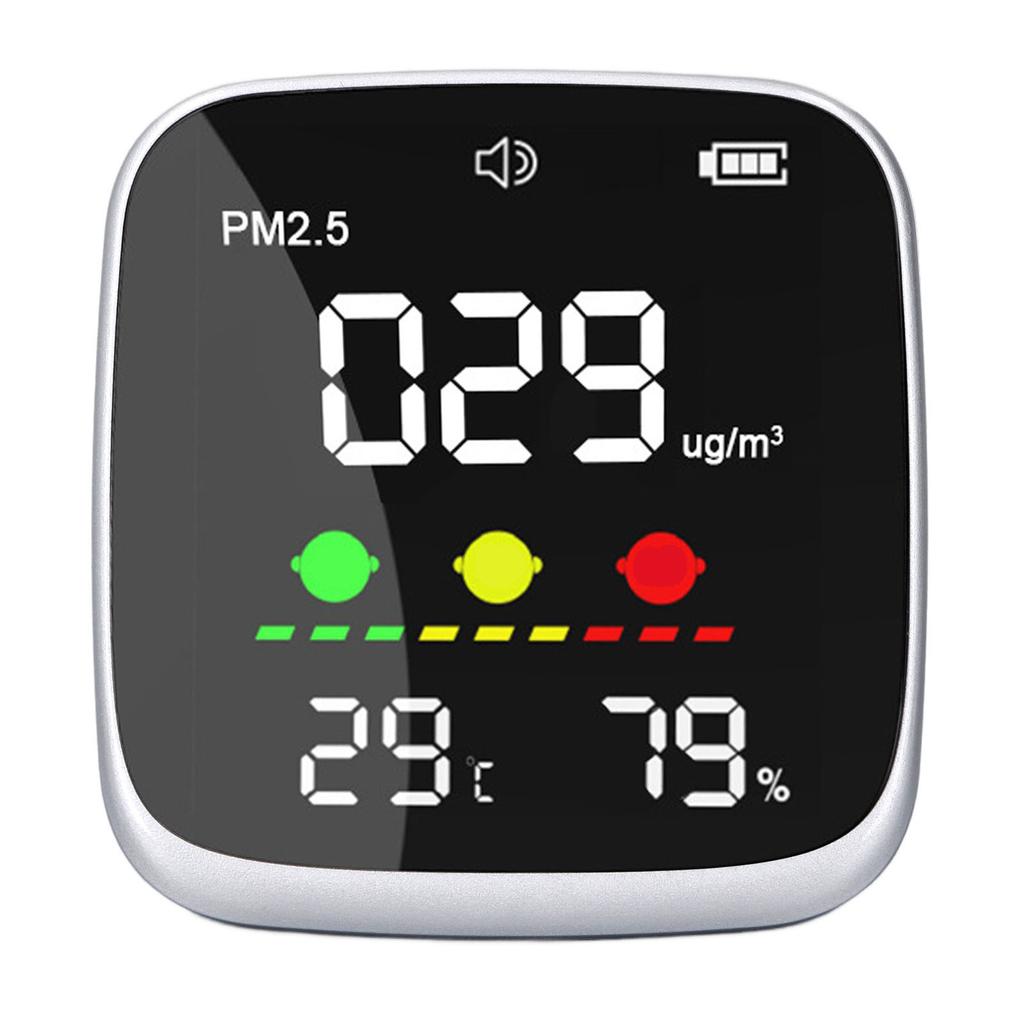Air Quality Tester High Accuracy Portable PM2.5 Temperature Humidity Detector for Home