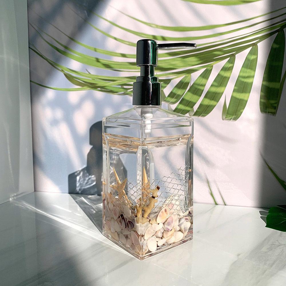 Creative Beach Shells Bathroom Toiletries Countertop Mouthwash Cup Lotion Bottle Soap Box Exquisite Bathroom Accessories