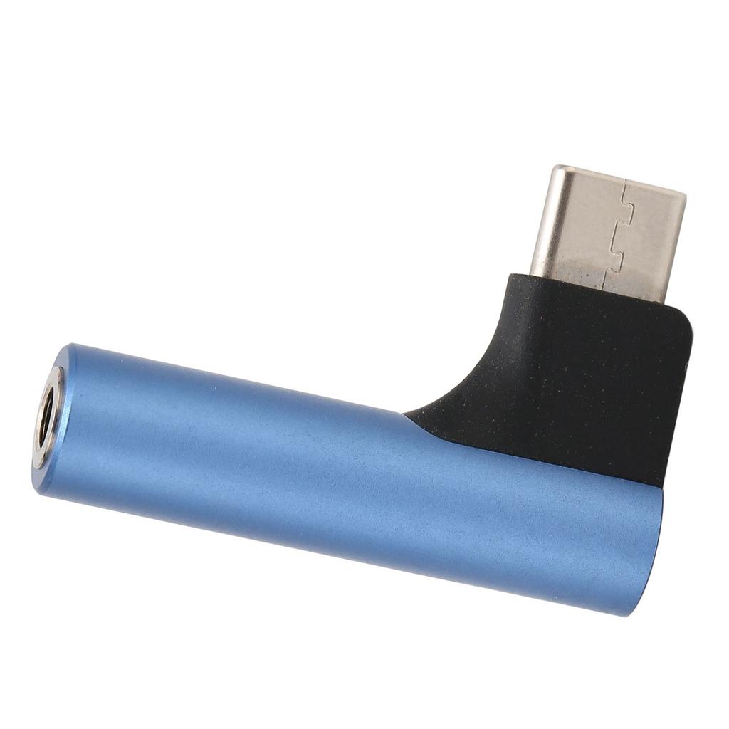 USB C to 3.5mm Sound Headphone   Adapter Type C     Stereo Mic HiFi Right Angle Dongle for Earphone