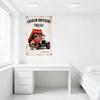 Vintage Graham Brothers Trucks Red Dump Truck Metal Tin Sign - Retro Industrial Art Wall Plaque for Garage Man Cave Home Bar Dec