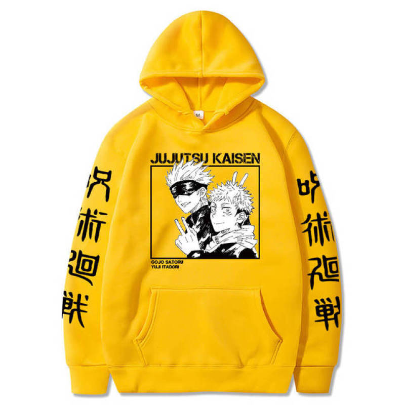 Anime mikiny Jujutsu Kaisen Pánská Mikina Harajuku Unisex Móda Běžné Hoody Pánské Streetwear Yuji Itadori Tištěný top
