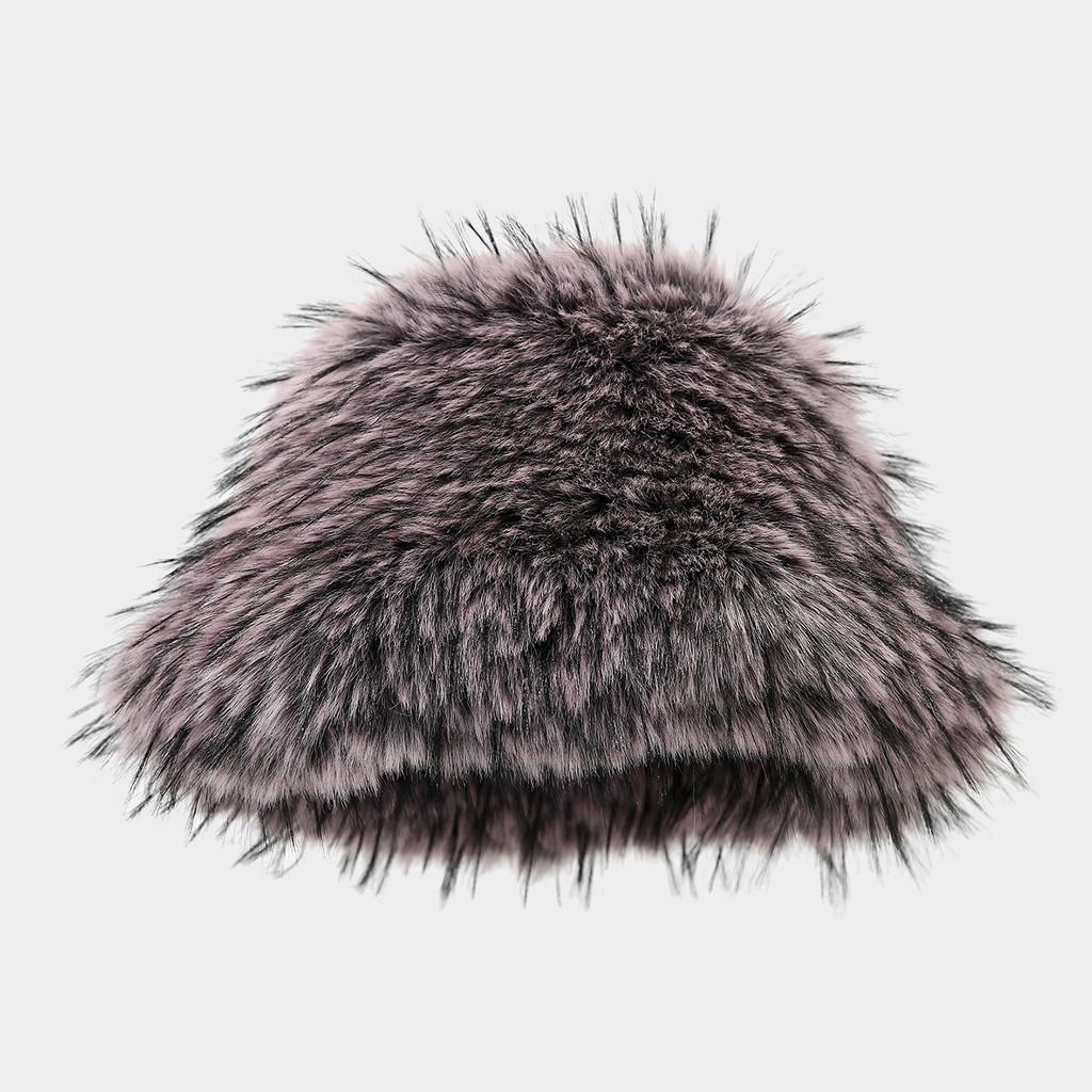 

Classic Plush Fedora Hat For Women Warm Winter Autumn Accessory фіолетовий