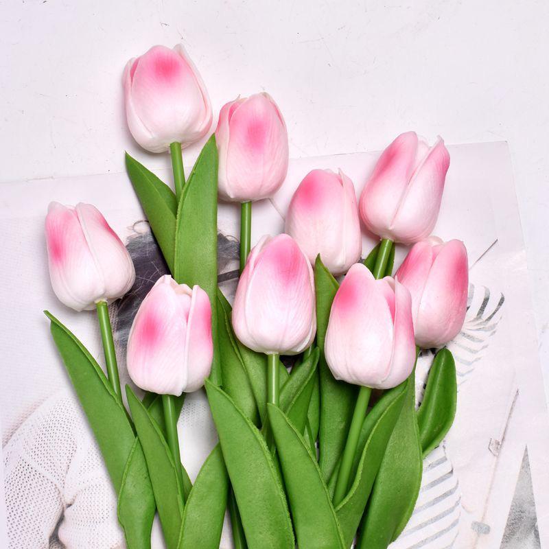 High-Quality Tulip Faux Flower Bouquet for Luxurious Indoor Decor