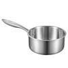 1.5 QT Saucepan, Stainless Steel Saucepan with Glass Lid, Multipurpose Nonstick Stainless Steel Small Cooking Sauce Pot with Ergonomic Handle,
