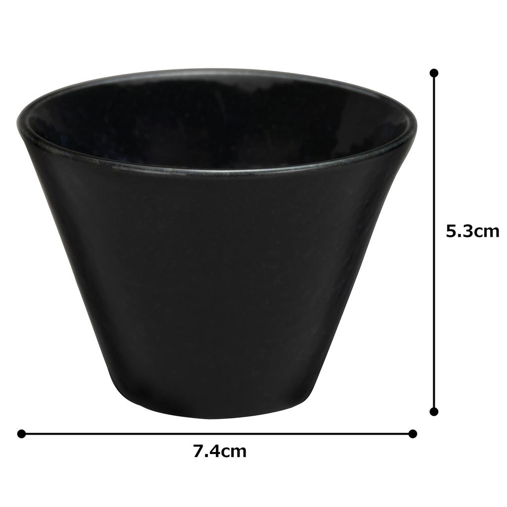 Mino ware sake approximately 7cm in microwave and dishwasher navy made in cup, diameter, safe, kiln-fired finish, blue, Japan, 133-62056