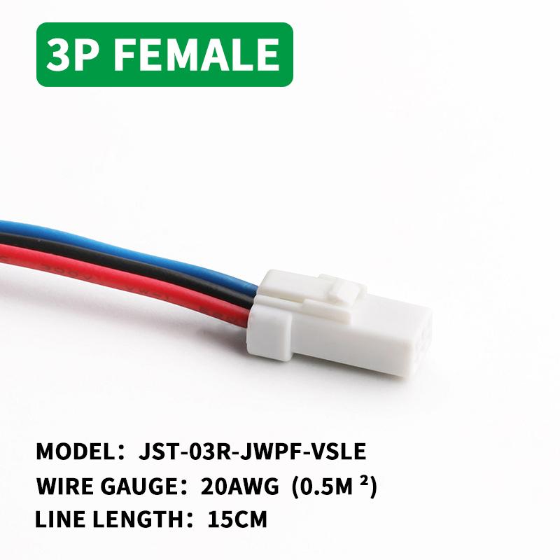 5/20/100sets Waterproof Jst Connector 2p/3p/4p/6p/8p Connector Plug Socket With 20awg/0.5m ² Wire Harness 02t/02r/03t/03r