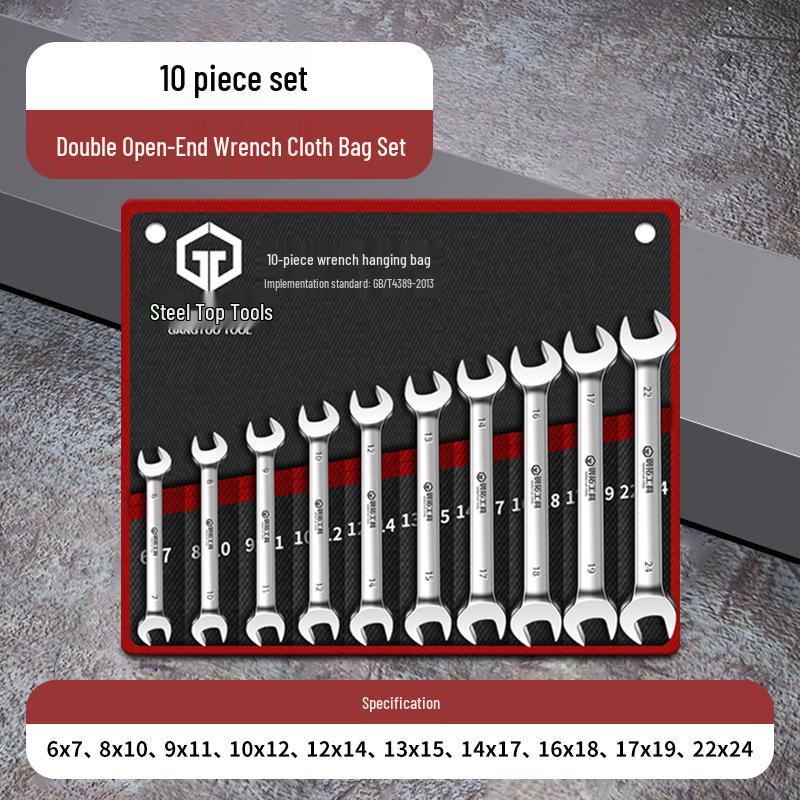 Dwustronny Zestaw Kluczy Otwartych - Małe Klucze Widełkowe Dwustronne Narzędzia Sprzętowe