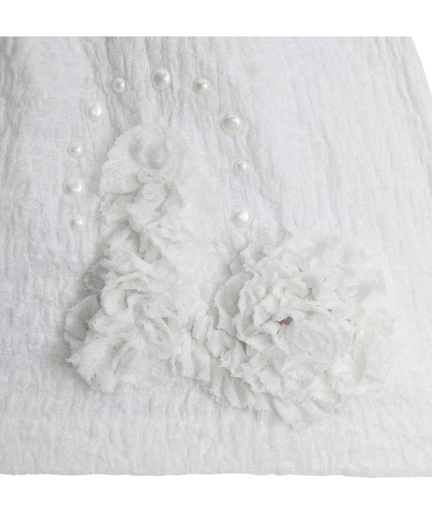 Peulleeoeob Ruffle Shirring Beanie (Fl-740_White)