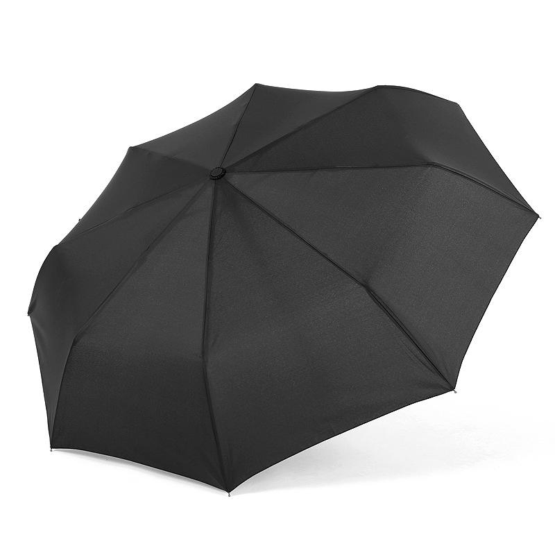 8-Bone three-fold fully automatic folding model, three-fold bumper cloth, umbrella fixed.