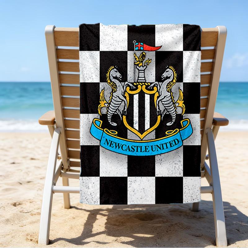Strandtuch mit aufgedrucktem Wappen, Superweiche Mikrofaser, Perfektes Geschenk zum Geburtstag, für Pool, Strand, Reisen, für Familie und Freunde