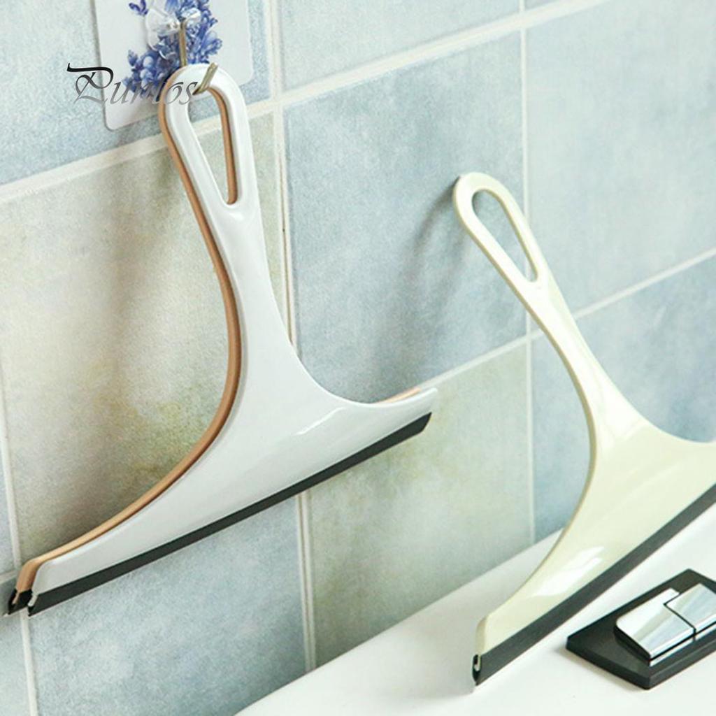 Portable Glass Window Wiper Soap Cleaner Squeegee Bathroom Mirror Blade Brush