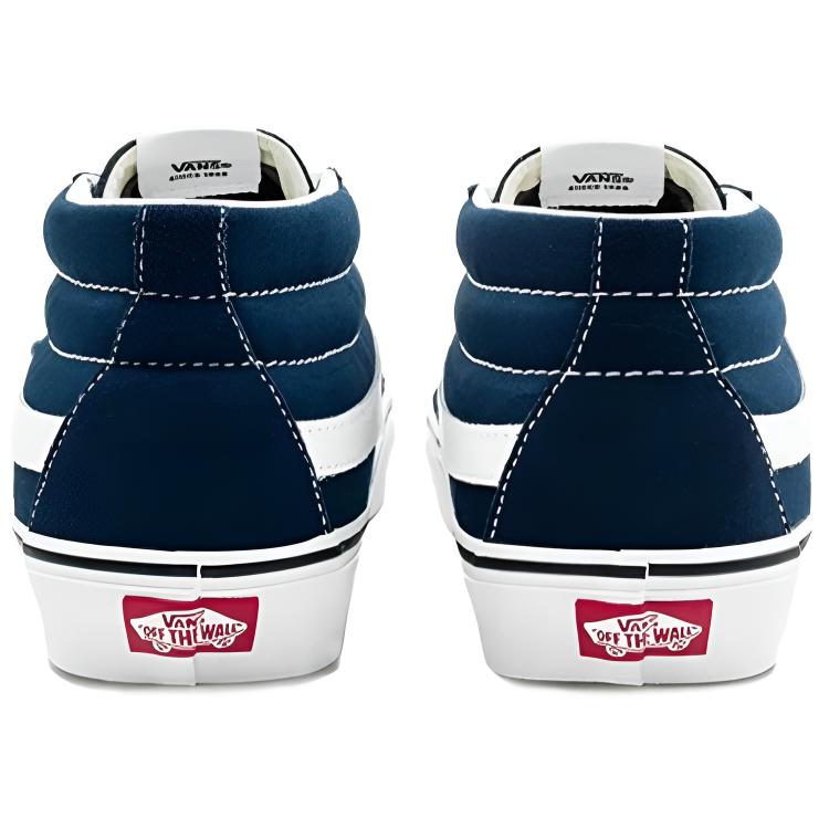 Men's Sneakers Vans SK8 Fabric Mid-top Skateboard Shoes Unisex Blue
