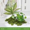 Luxury Faux Green Plant and Flower Decor - Indoor Moss and Grass Clusters for Elegant Landscaping.