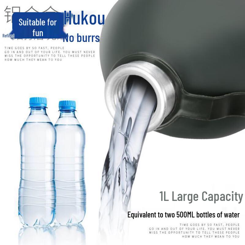 Outdoor Camouflage Aluminum Sports Water Bottle