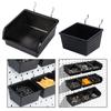 Efficient Pegboard Storage Bins with Hook and Labels Practical Peg Board Basket Effective Hardware Storage Solution