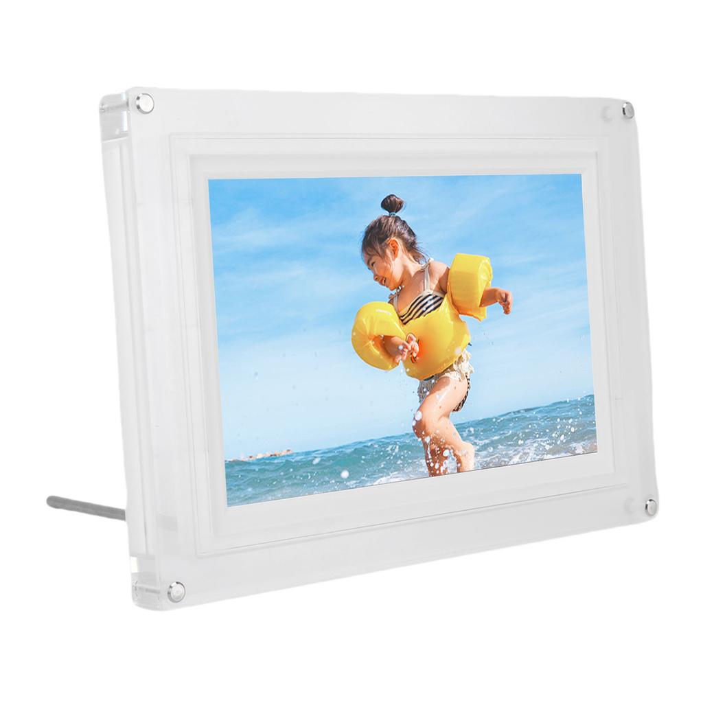 10.1 Inch Digital Picture Frame Acrylic USB2.0 Electronic Photo Frame Video Music Player with LED Light 8GB Memory for