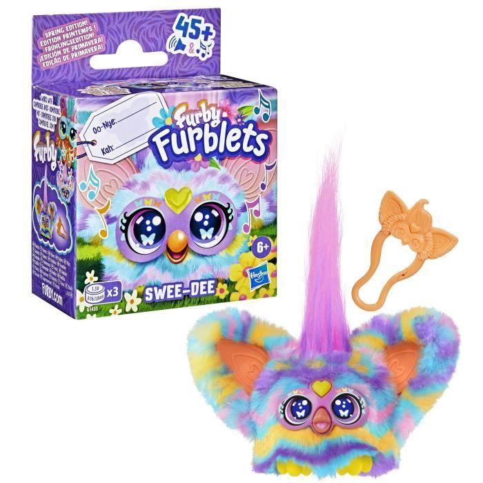 Furby Furblets Swee-Dee, Mini peluche électronique pour filles et garçons, plus de 45 sons, à partir de 6 ans, série 4, Hasbro