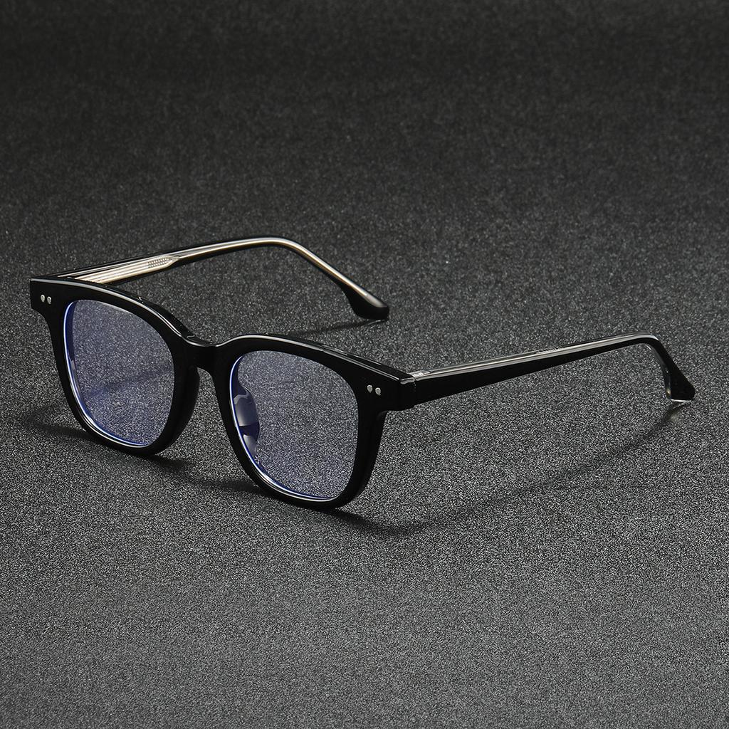 Fashion Myopia Glasses Frame Women Anti Blue Light Reading Glasses Men Business Square Eyeglasses Vintage Prescription Eyewear