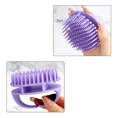 Silicone Shampoo Scalp Hair Massager Head Body Scalp Massage Brush Hair Washing Brush Scalp Exfoliator Brush Head Scrubber Tools
